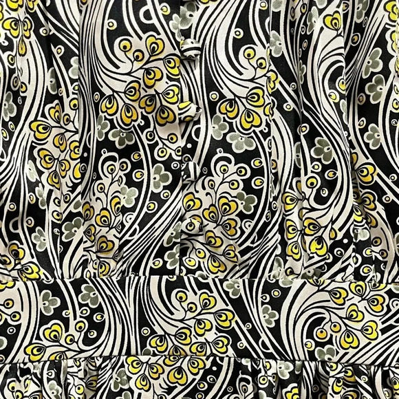 Topshop IDOL paisley mini dress in multi w/ long puff sleeves size 6 NWT Womens - Picture 9 of 14